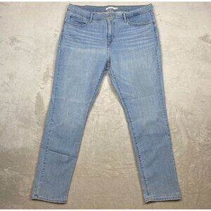 Levis Womens 311 Shaping Skinny Jeans Light Wash Size 18W Mid-Rise Denim